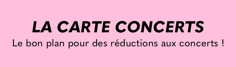 Carte concerts
